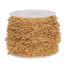 Load image into Gallery viewer, 1 Meter Stainless Steel Gold Handmade Hollow Love Diy Chain Necklace Jewelry Making Findings DIY Supplies Wholesale Lots Bulk